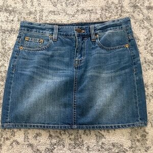 J. Crew Blue Denim Mini Skirt